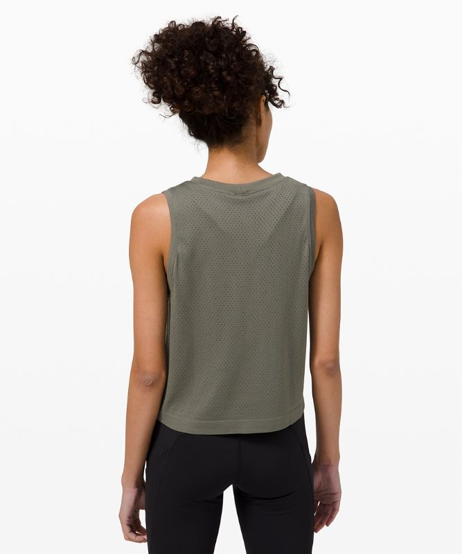 Swiftly Breathe Relaxed-Fit Crop Tank Top