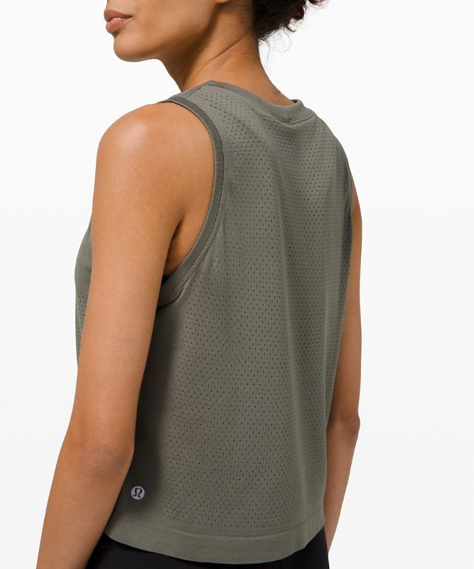 Swiftly Breathe Relaxed-Fit Crop Tank Top