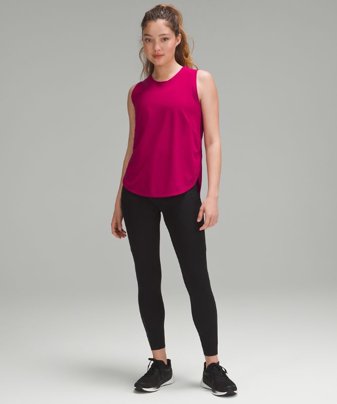 High-Neck Split-Hem Running Tank Top