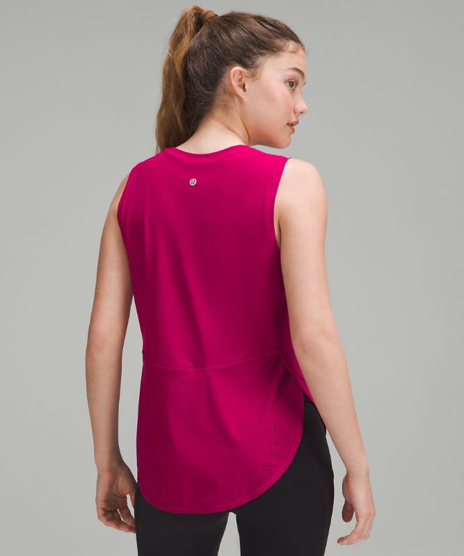 High-Neck Split-Hem Running Tank Top