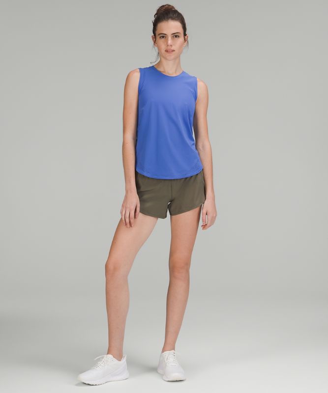 High-Neck Split-Hem Running Tank Top