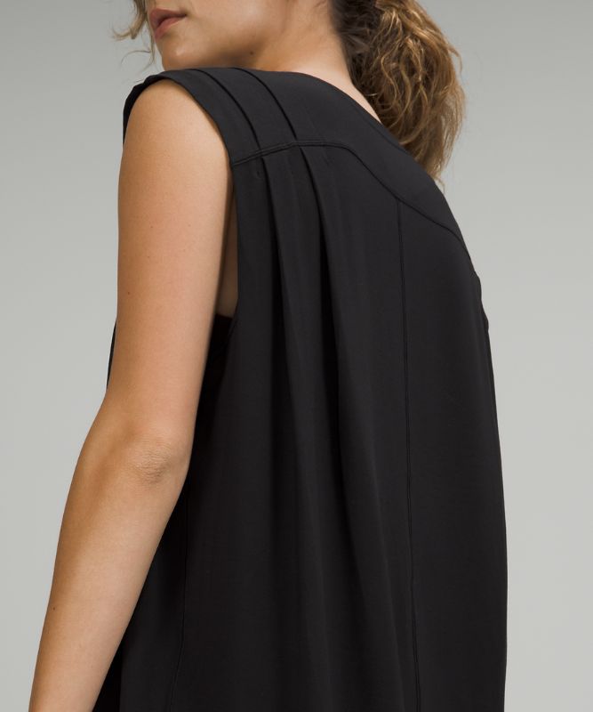 Modal Pleated Shoulder Tank Top