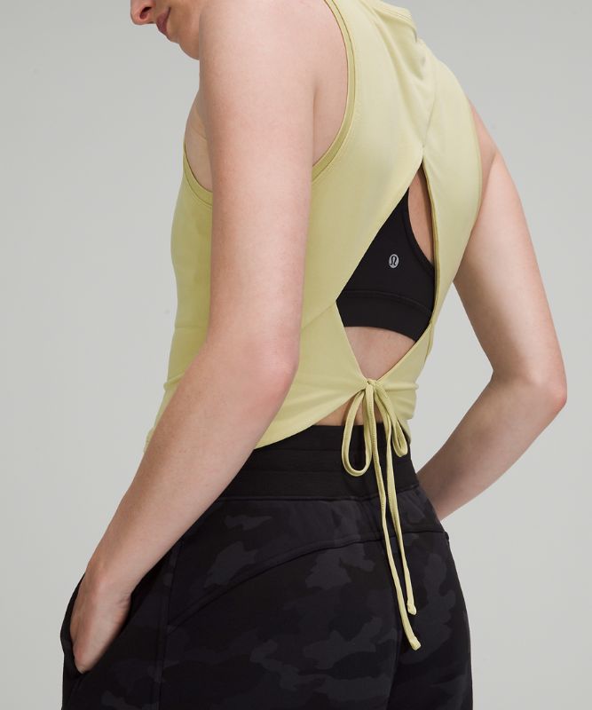 Open Tie-Back Tank Top