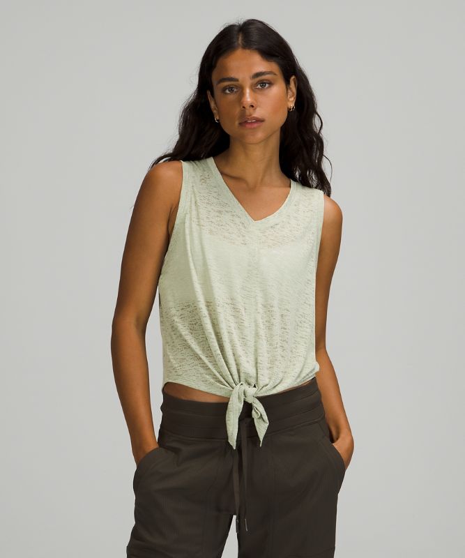 Relaxed Tie Front Tank