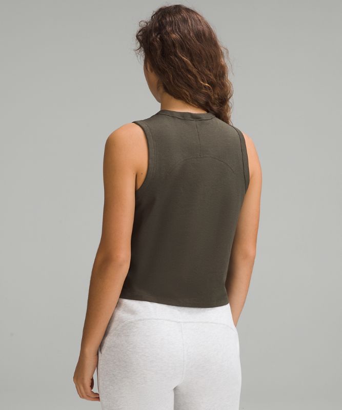 Classic-Fit Cotton-Blend Tank Top