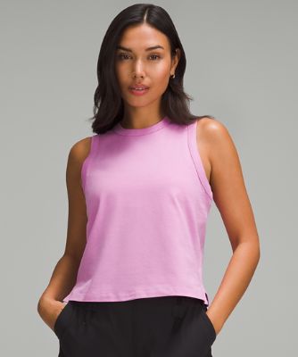 Align tank in lavender dew (8) and chambray wunder trains (4