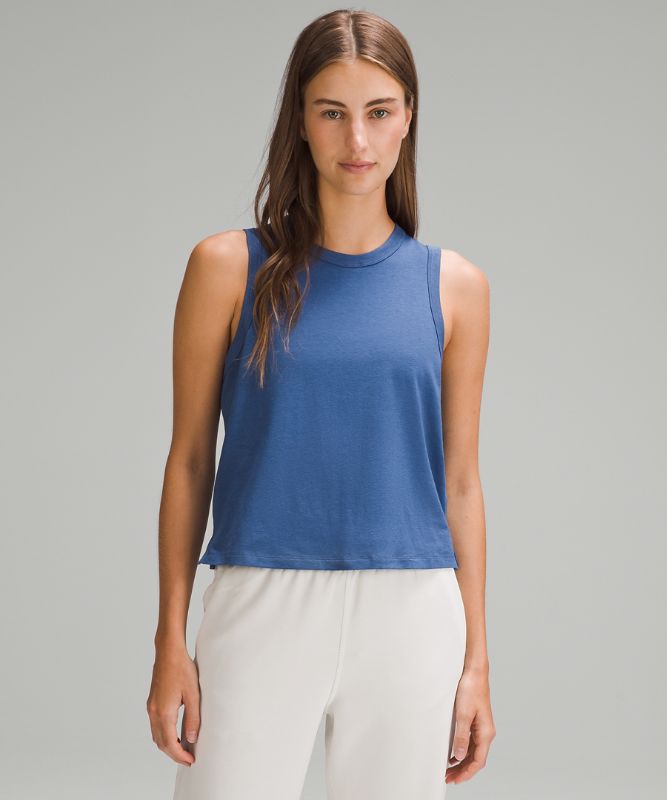 Classic-Fit Cotton-Blend Tank Top