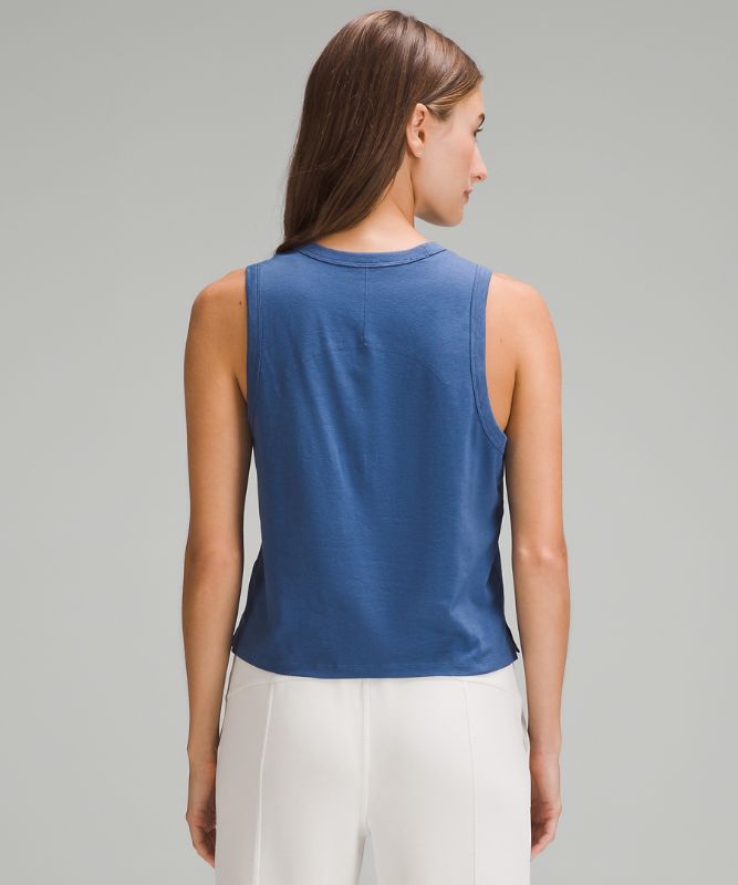 Classic-Fit Cotton-Blend Tank Top