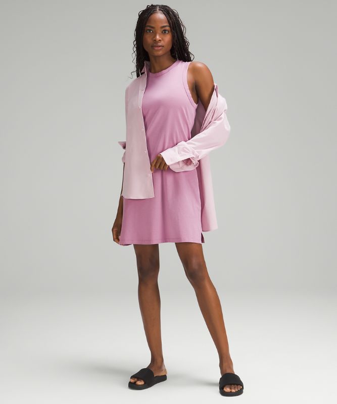 Classic-Fit Cotton-Blend Dress