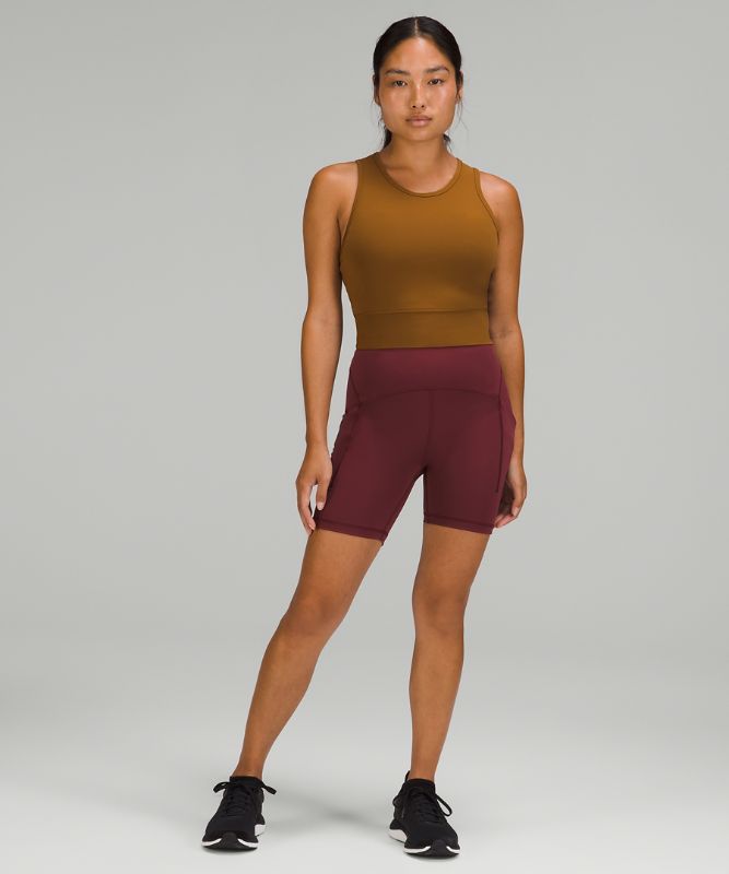 Mesh-Back Training Cropped Tank Top