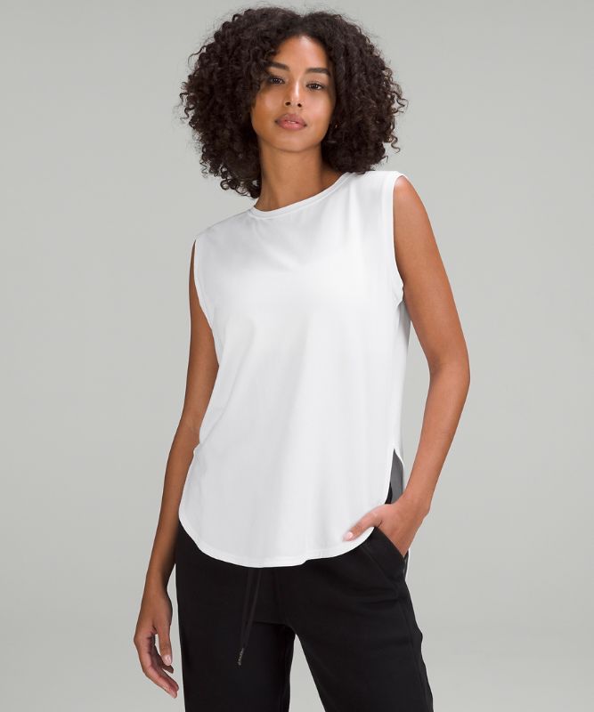 Pima Cotton Long-Length Tank Top