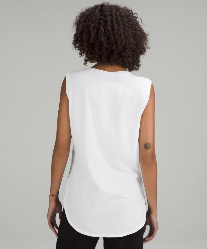 Pima Cotton Long-Length Tank Top