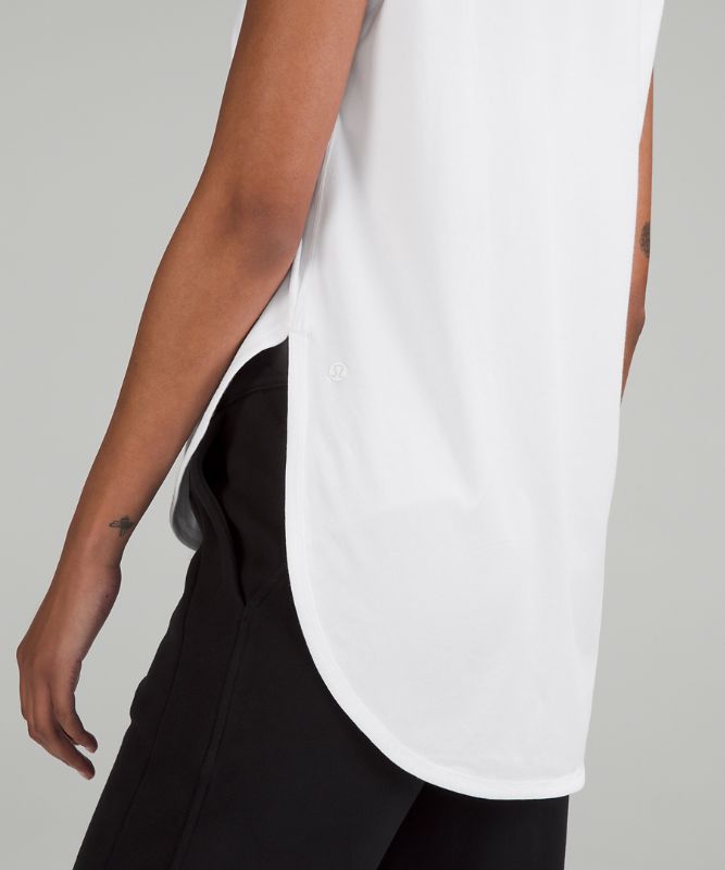 Pima Cotton Long-Length Tank Top