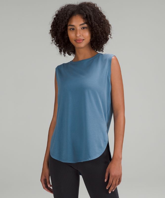 Pima Cotton Long-Length Tank Top