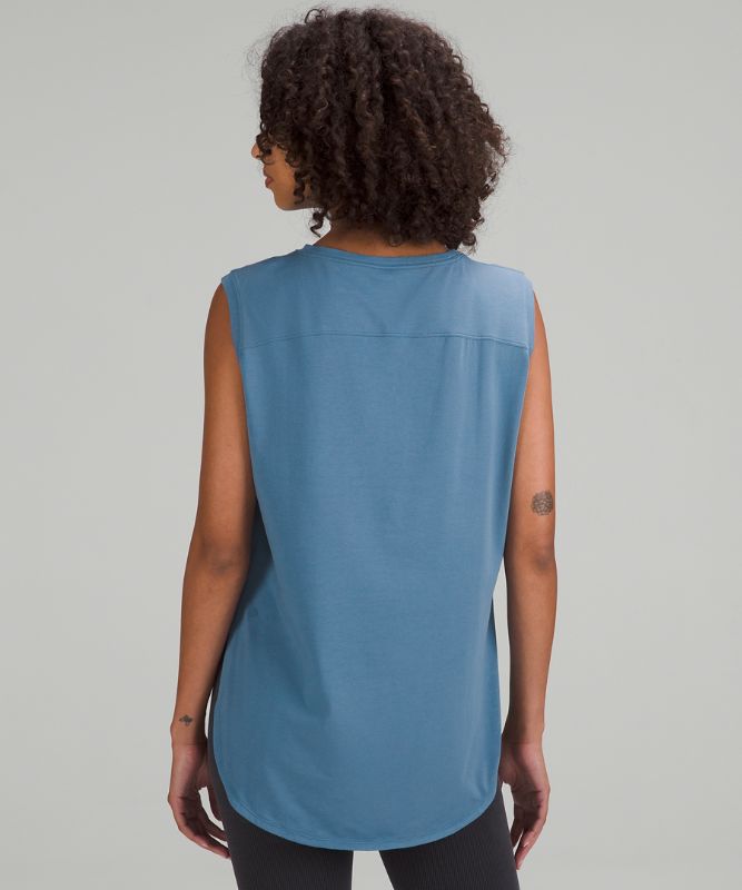 Pima Cotton Long-Length Tank Top