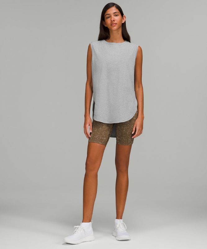 Pima Cotton Long-Length Tank Top