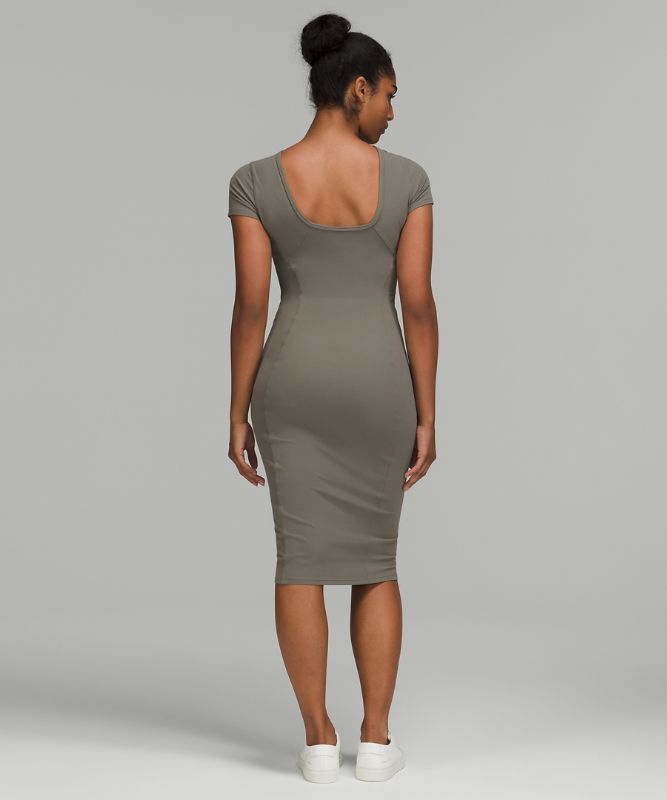 Scoop-Back Nulu Midi Dress