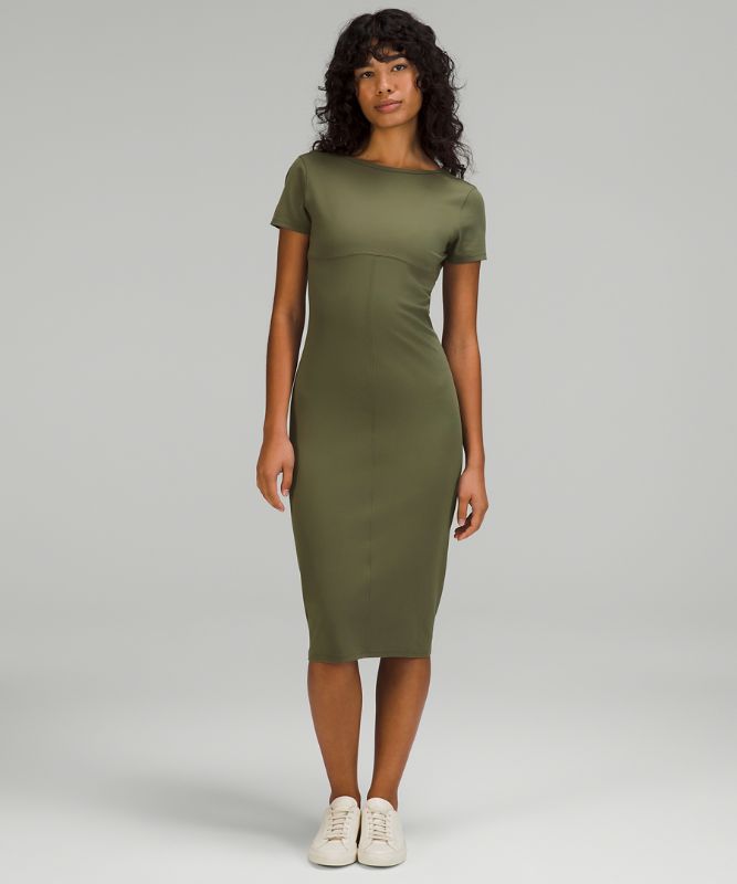 Scoop-Back Nulu Midi Dress