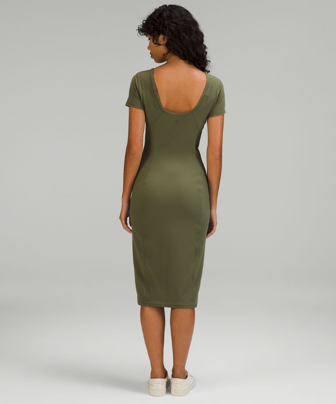 Scoop-Back Nulu Midi Dress