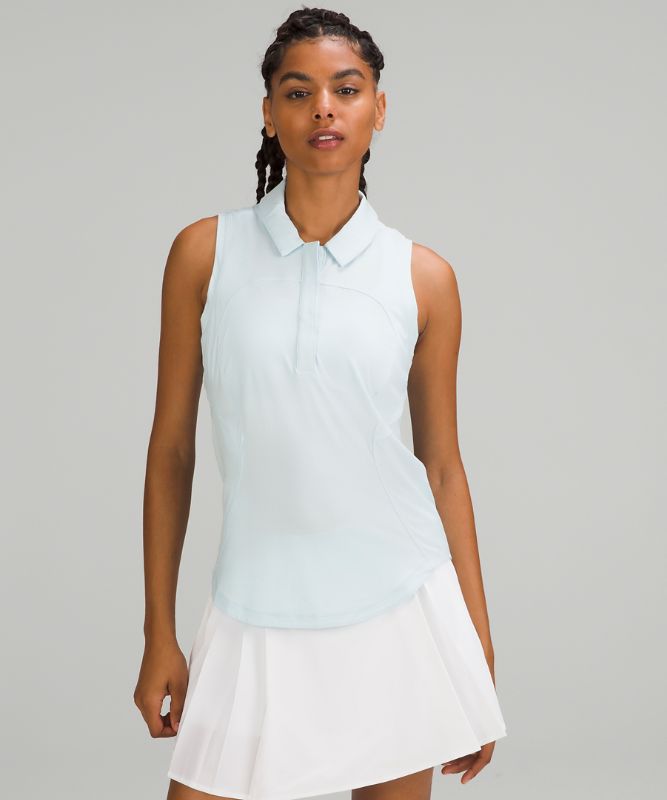 Quick-Dry Sleeveless Polo Shirt
