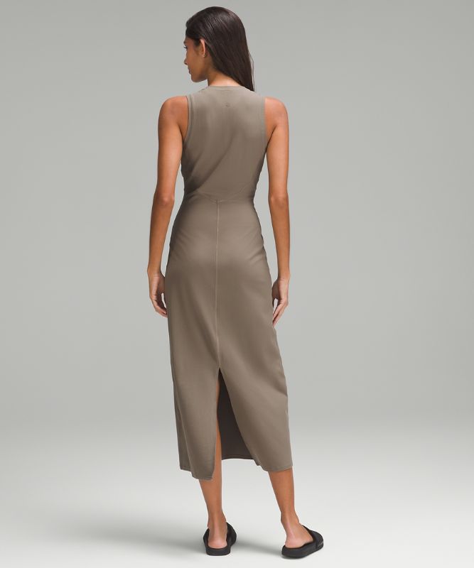 All Aligned Ribbed Midi Dress *Online Only