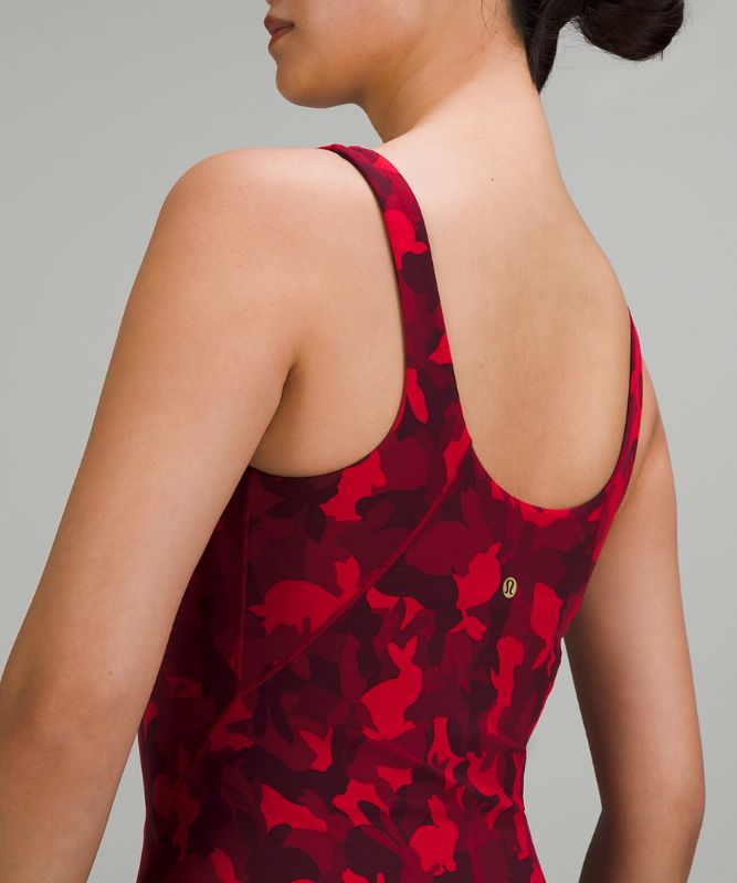 lululemon Align™ Waist-Length Tank Top, Rabbit All Over Print Red Multi