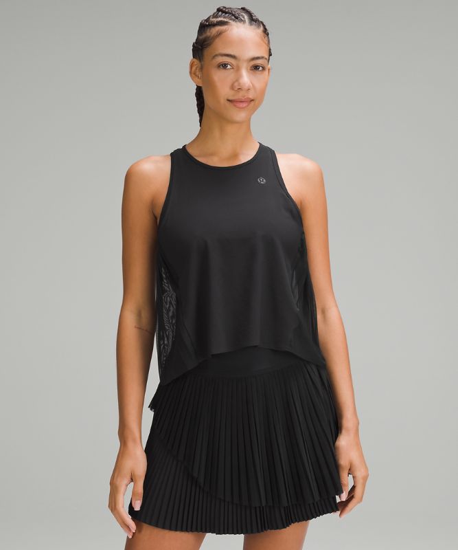 Side Pleats Tennis Tank Top