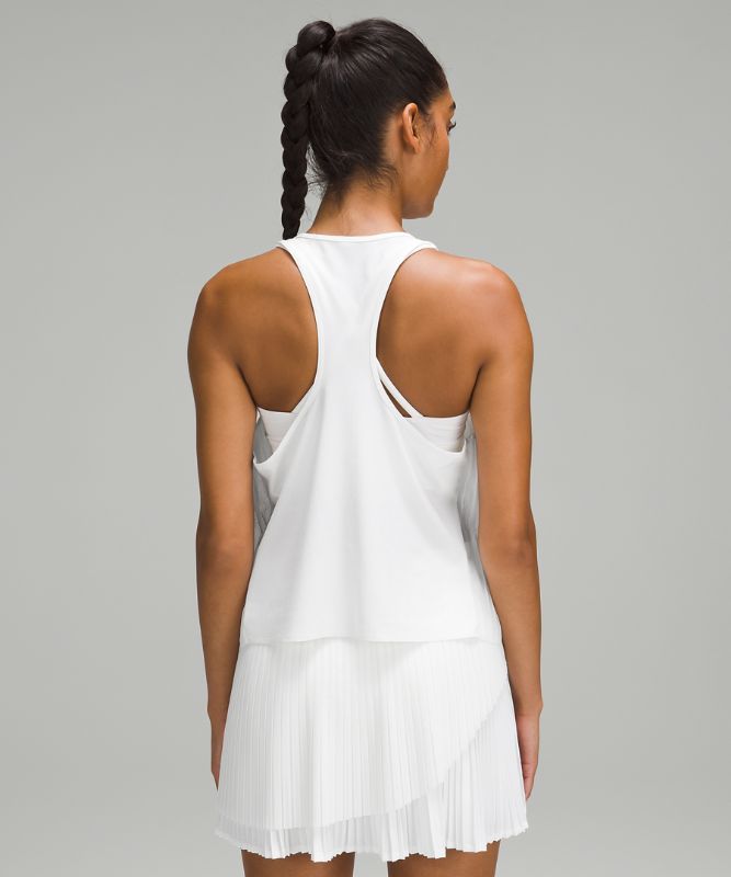 Side Pleats Tennis Tank Top