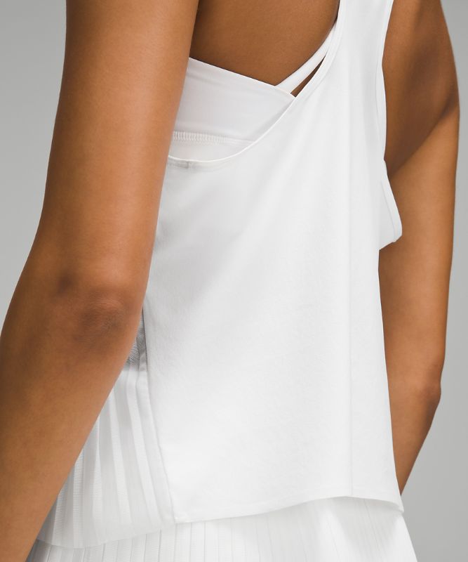 Side Pleats Tennis Tank Top