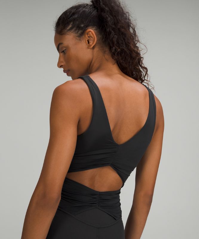 Ruched Yoga Bodysuit 25"