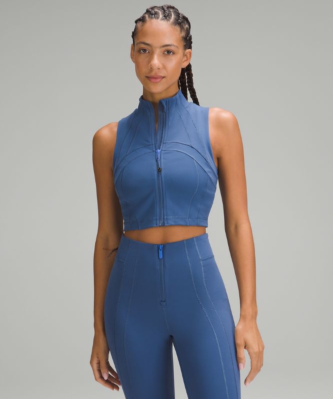 Define Cropped Full-Zip Tank Top *Luon