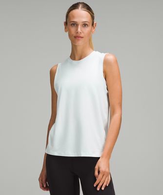 Stretch Woven Relaxed-Fit Tank Top