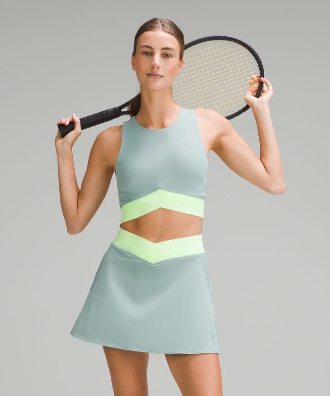 V-Waist Cropped Tennis Tank Top