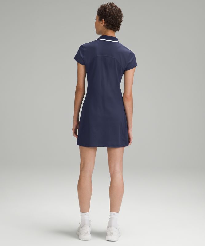 Short-Sleeve Polo Dress