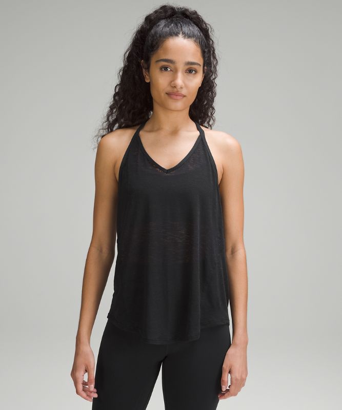 Tie-Back Lightweight Yoga Tank Top