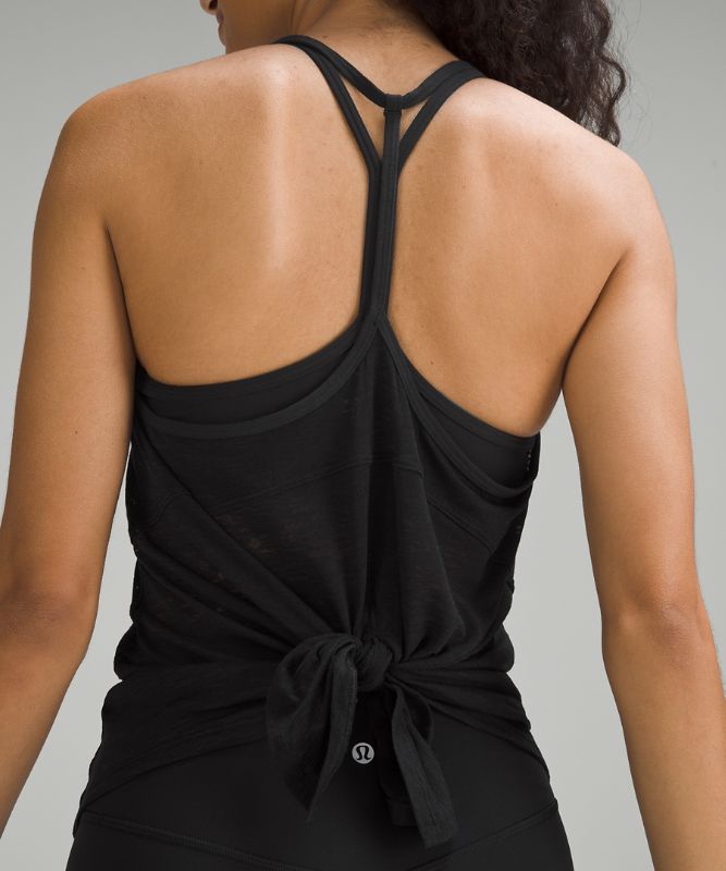 Tie-Back Lightweight Yoga Tank Top