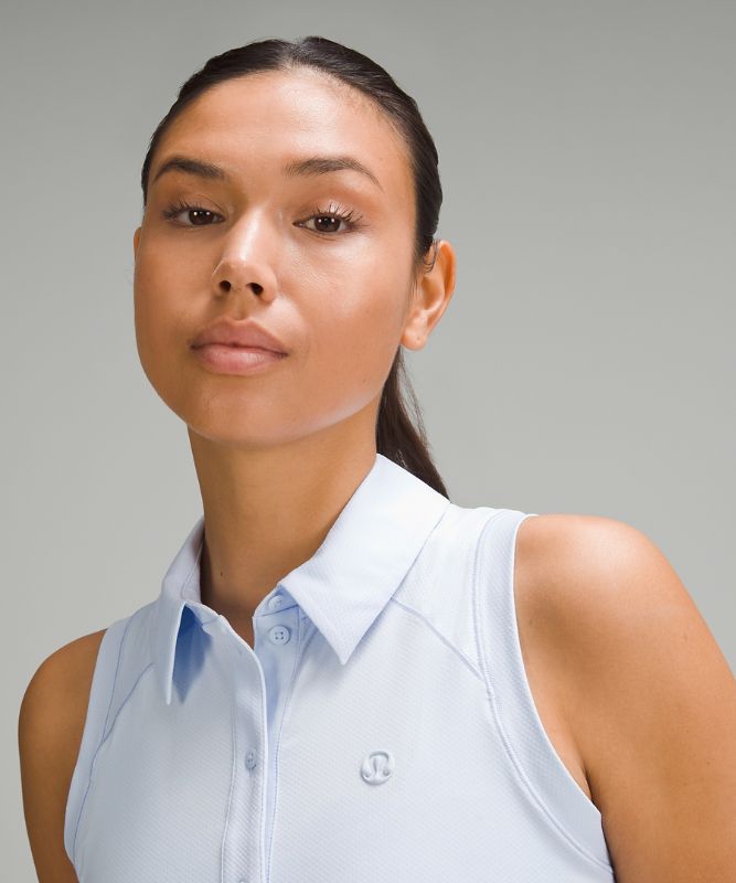 Quick-Dry Sleeveless Polo Shirt