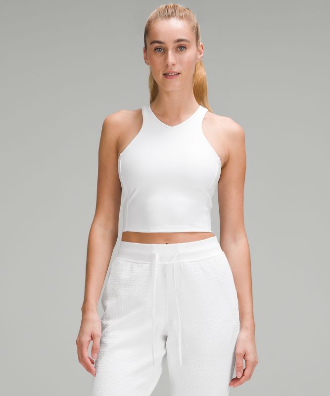 Cropped V-Neck Tennis Tank Top