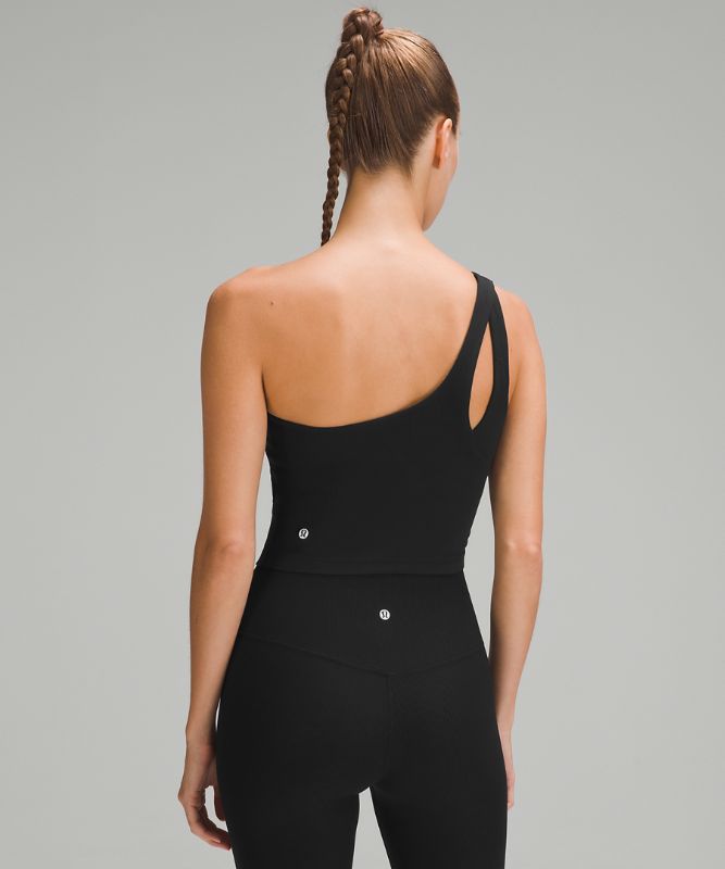 Ribbed Nulu Asymmetrical Yoga Tank Top