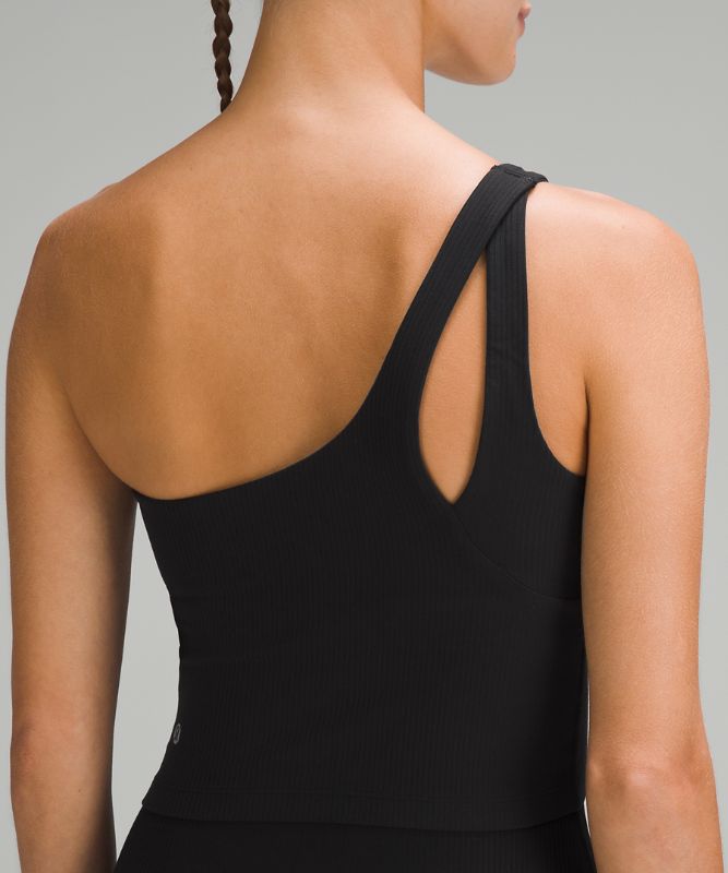 Ribbed Nulu Asymmetrical Yoga Tank Top