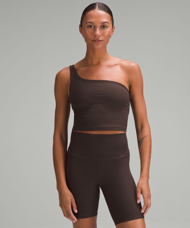 Ribbed Nulu Asymmetrical Yoga Tank Top