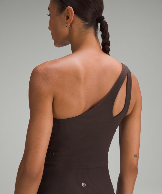 Ribbed Nulu Asymmetrical Yoga Tank Top