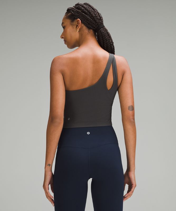 Ribbed Nulu Asymmetrical Yoga Tank Top