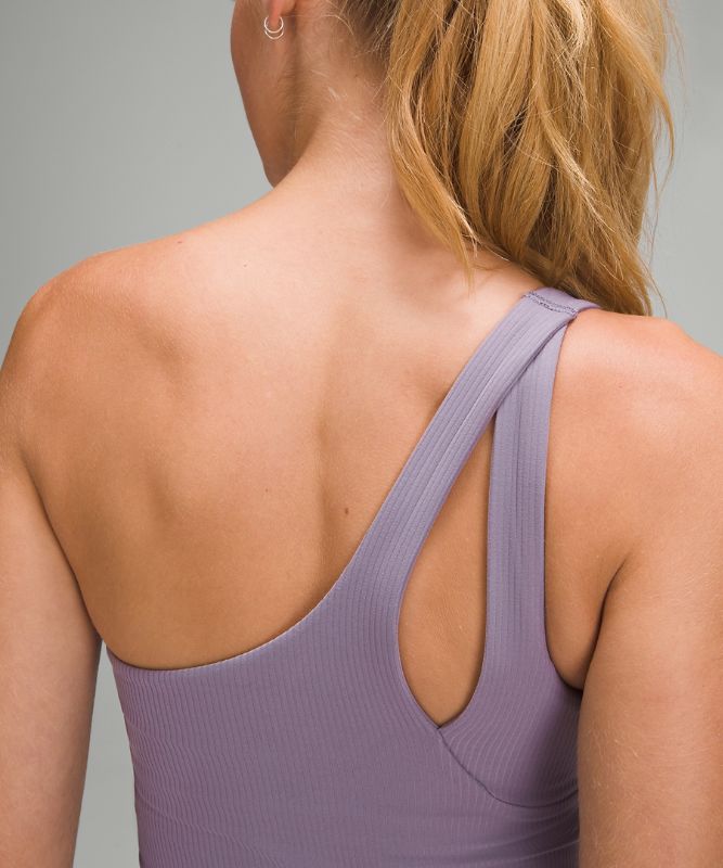 Ribbed Nulu Asymmetrical Yoga Tank Top