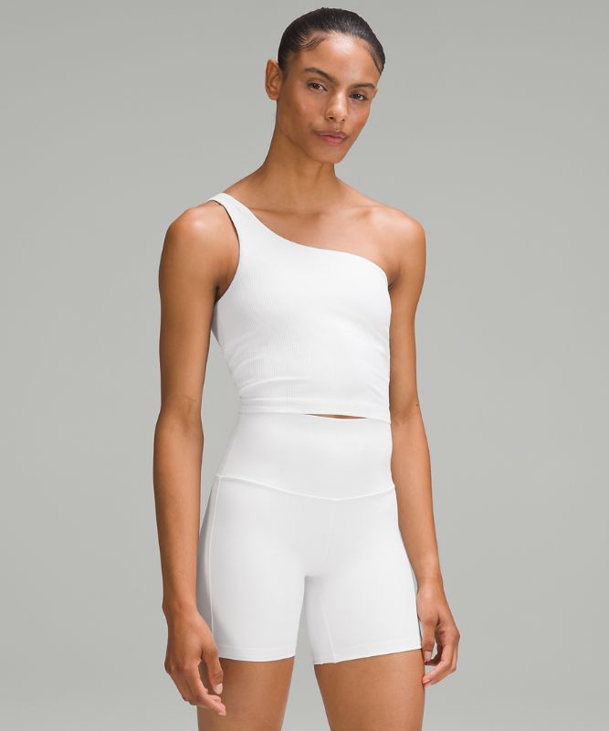 Ribbed Nulu Asymmetrical Yoga Tank Top