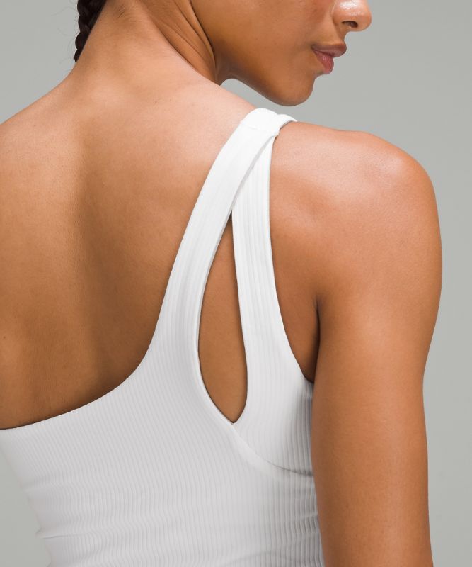 Ribbed Nulu Asymmetrical Yoga Tank Top