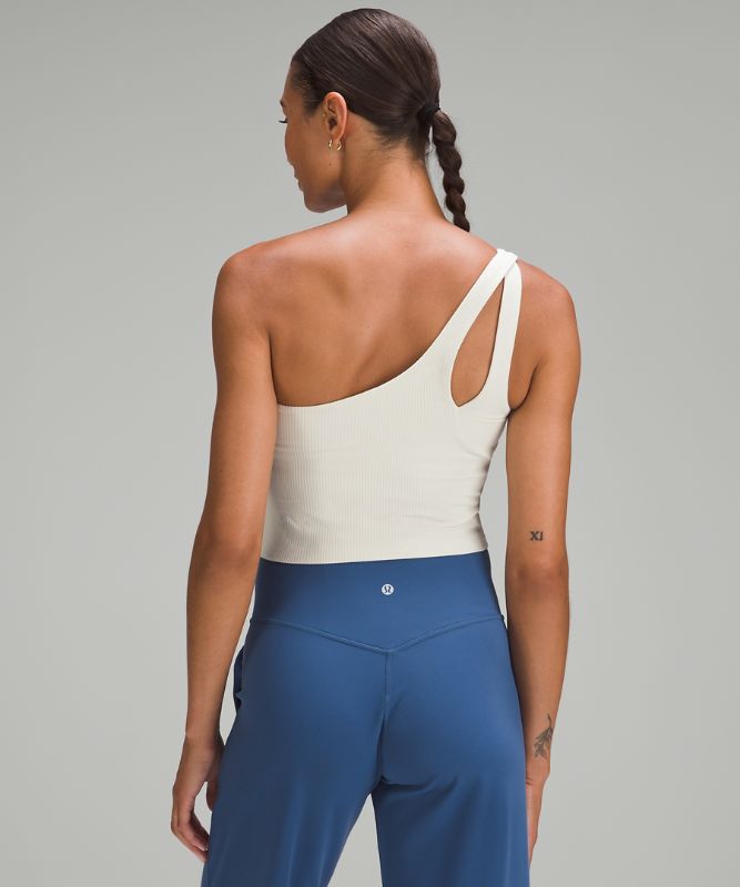 Ribbed Nulu Asymmetrical Yoga Tank Top