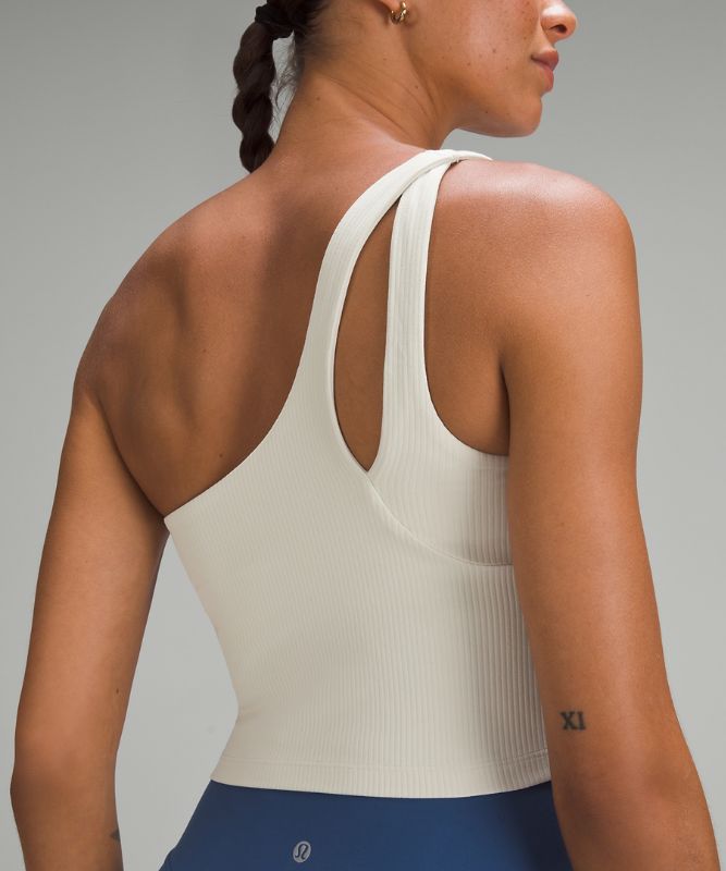 Ribbed Nulu Asymmetrical Yoga Tank Top