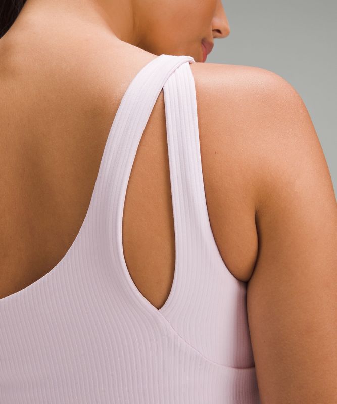 Ribbed Nulu Asymmetrical Yoga Tank Top