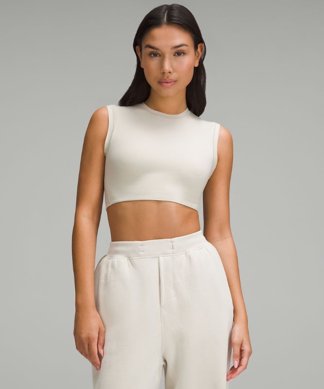 Wundermost Ultra-Soft Nulu Super-Cropped Tank Top